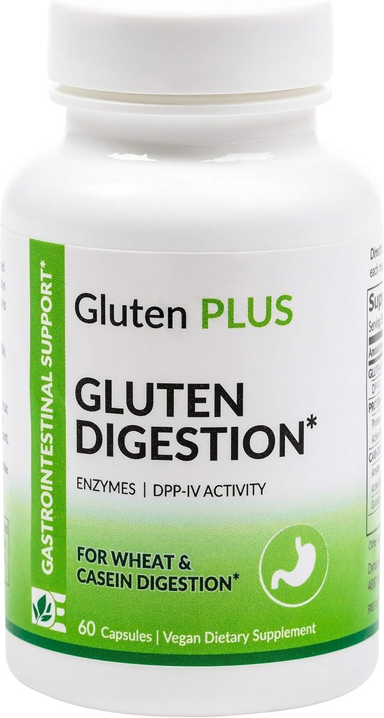 Gluten tráviaci enzým - Podpora trávenia - Doplnok pre trávenie lepidla - Gut Health Support & Nutrient Absorbtion 60