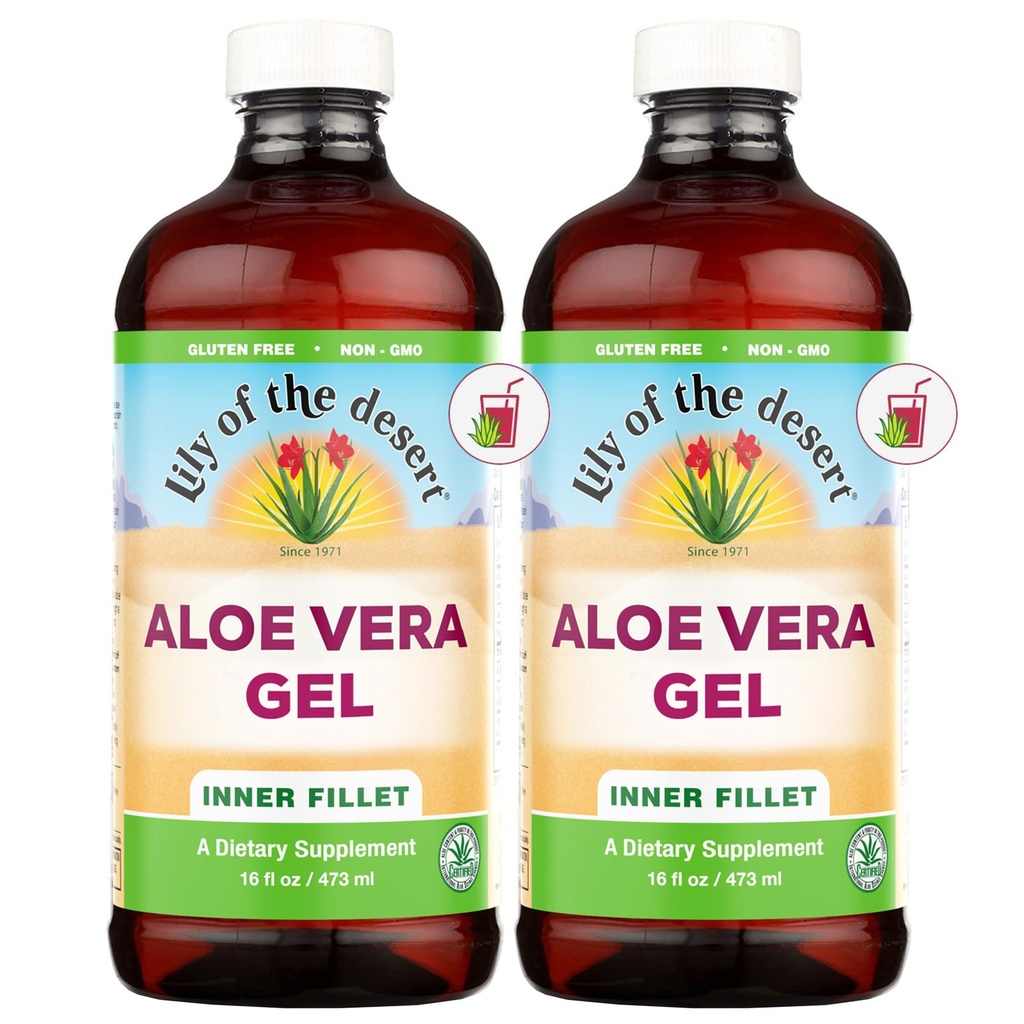 Lily z púšte Aloe Vera Gel 16 oz (Pack of 2)