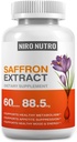 Saffron Doplnky, Organické Saffron extrakt kapsuly pre oči a srdce zdravie, chuť k jedlu potláča pre chudnutie ženy, podporuje imunitný systém, metabolizmus Booster, Non