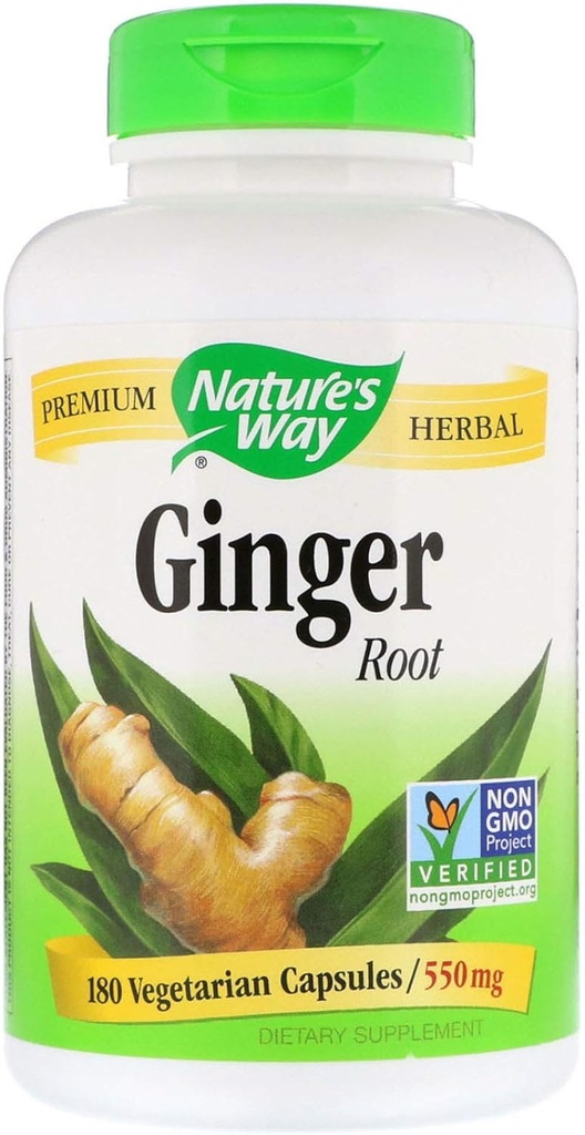 Nature's Way Ginger Root 550 mg, Capsules 180ea