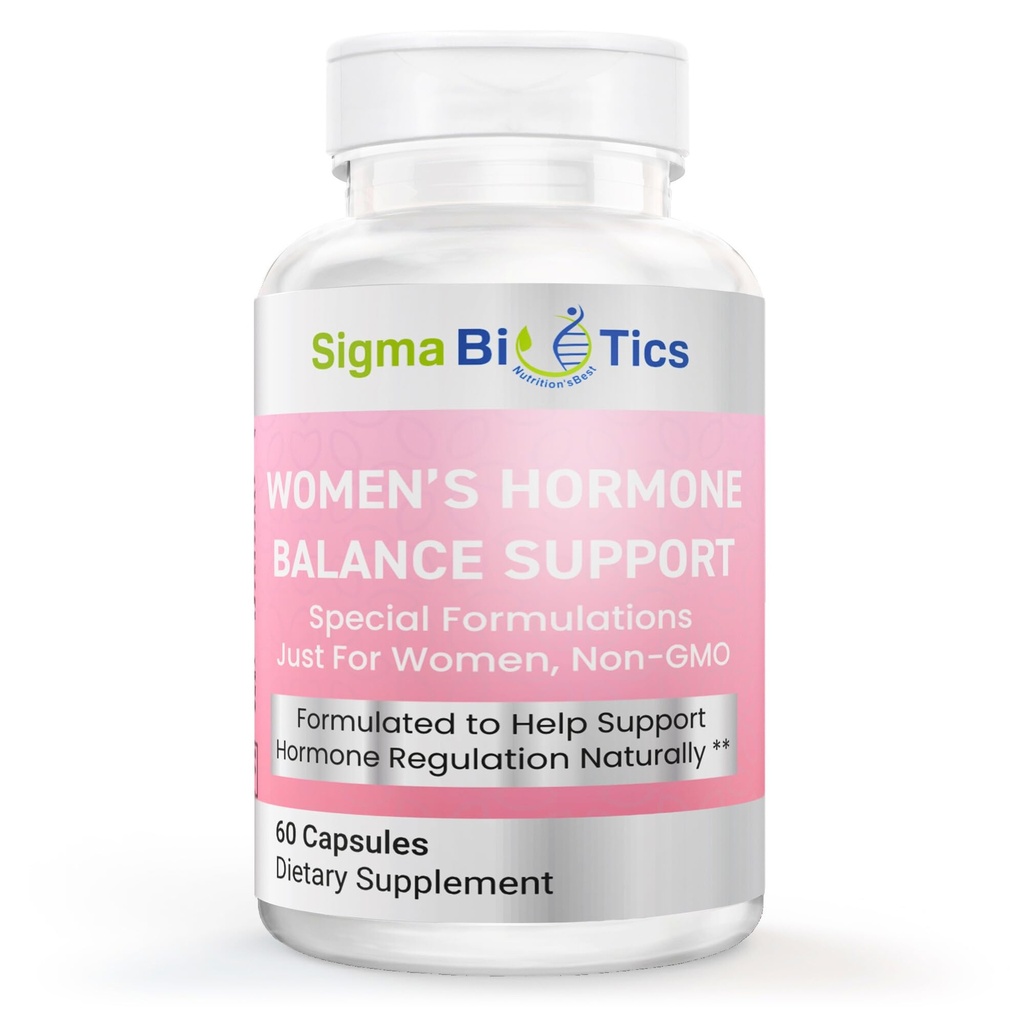 Women’s Hormone Balance Support - Herbal Supplement for Menopause, Hormonal & Reproductive Health - Non-GMO Supplements with Soy Isoflavones, Black Cohosh, Dong Quai - 60 Capsules