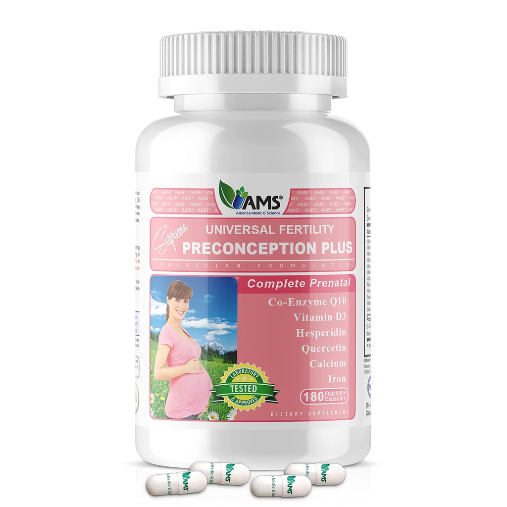America Medic & Science Preconception Plus (180 Kapsule) Koncepcia a plodnosť doplnok 