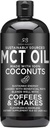Radha Beauty Premium MCT Oil Vyrobené len z Non-GMO Kokosových - 15.8oz. Keto, Paleo, Gluten Free a Vegan Schválené.