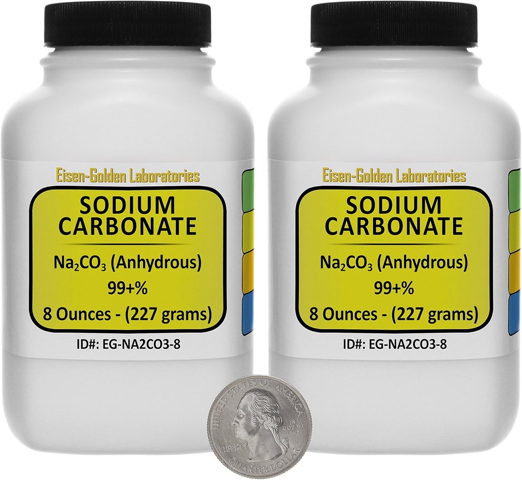 Uhlíkan sodný [CNa2O3] 99+% ACS Powder 1 Lb v dvoch fľaštičkách s medzerou