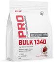 GNC Pro Performance hromadne 1340 Mass Gainer Protein Powder, 50g, Gluten Free, Srvátka, Kreatín, BCAA, 3. strana testované, svalovej obnovy a rastu, Mikronutrienty, Jahody a krém, 9 Servisov