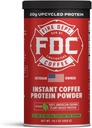 Hasiči káva - dáva späť hasičom - Instantná káva proteín prášok - Plant Based Protein Powder - 100% American-Grown, Made with Uppcycleed jačmenný proteín - veterán vlastní - 14.1 oz Can