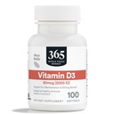 365 podľa trhu s celými potravinami, vitamín D3 Softgels, 2000 IU, 100 CT
