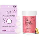 Rael Bundle - Jednodňový Spot Cover Pimple Patches (104 Gróf) a PMS Supplement pre ženy (28 kapsúl)