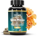 Organic Irish Sea Moss Capsules - Advance Formula, Raw Wildcrafted Seamos Supplement with Bladderwrack and Burdock Root - 180 Pills - Made in The USA