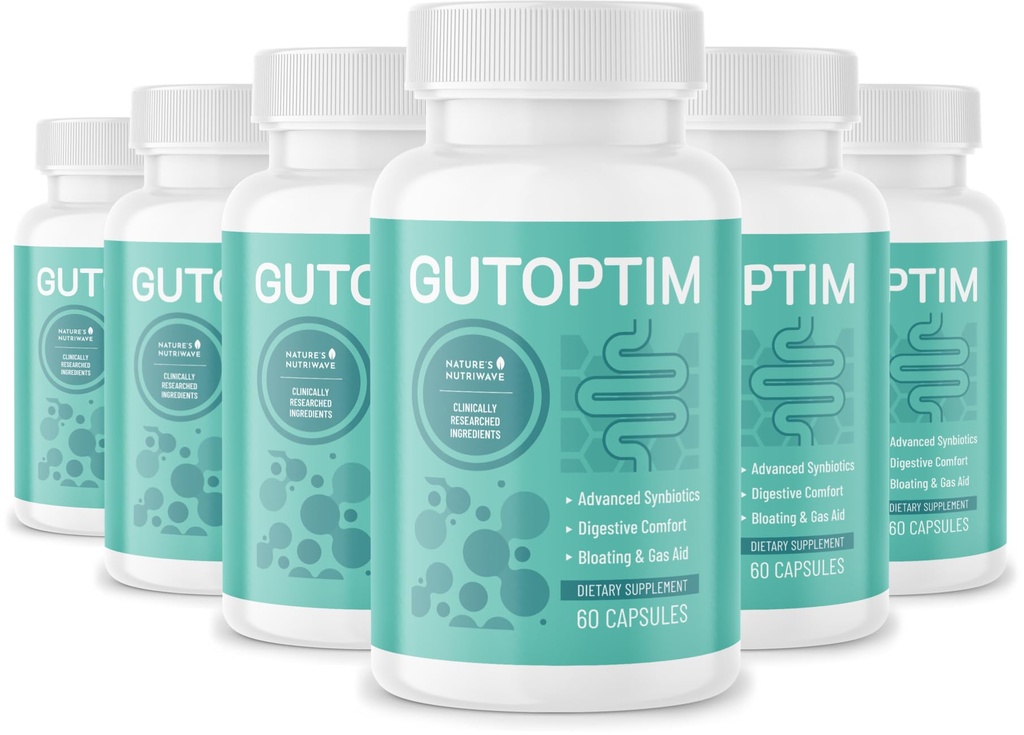 GutOptim Probiotické a prebiotické Kapsule Pre a probiotiká pre Synbiotické zdravie Gut a Bloating Relief for Women & Men 