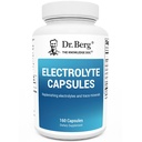 Dr. Berg Electrolyte kapsule - Electrolyte Doplnky pre podpornú energiu, vytrvalosť a hydratáciu - bez cukru, bez maltodextrínu, Keto Friendly - 160 Caps
