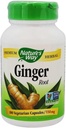 Nature's Way Premium Herbal Ginger Root, Digestive Support, 550 mg, 100 Vegetariánskych kapsúl, balenie po 2