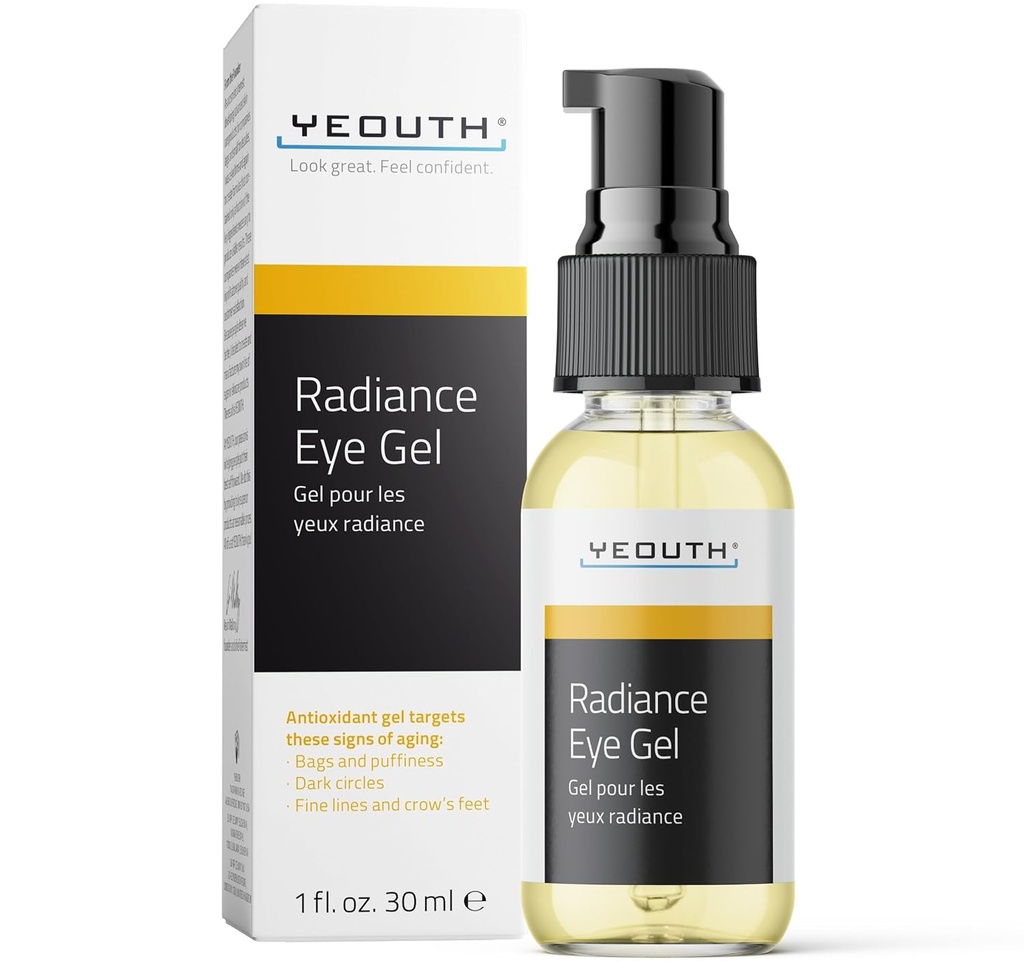 YEOUTH pod očným gélom s kyselinou hyalurónovou, starostlivosť o pleť ciele Vzhľad opuchu, tmavé kruhy & pod očné vrecká, Revitalizing Hydrating Skin Care 1oz