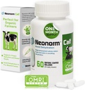 Jaguar Animal Health Nenorm Calf - Enteric Coated Supplement Boluses for Righter Hydration & Bowel Health - Plant-Based Product for Pre-Waned Calves (60 Počet)