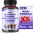 NAD+ Trans-Resveratrol Berberine Quercetin Fisetin Milk Thitle - Made in USA