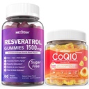 Bez cukru Resveratrol Gummy 1500mg + CoQ10 200mg 100mg Plnené Gummy s podporou horčíka Zdravé starnutie a dlhovekosť