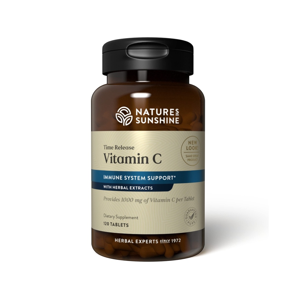 Prírody Slnečné vitamíny C Time Release, 1000 mg, 120 Tablety