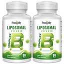 Lipozomálny B komplex navrhnutý na vysokoabsorpčné B vitamíny s cholínovým inozitolom B1, B2, B3, B5, B6, biotín, folát, metylovaný B12- Immune, Energy, Mozog a podpora srdca 180 softgelov