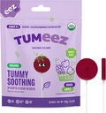 Tumeez Organické Lollipops pre Upset Žalúdočné Relief, Balíček odrôd ideálny pre poruchy trávenia, pálenie záhy a viac pri ochutnávaní Great, Hroznové a jablkové príchute, 28 Počet