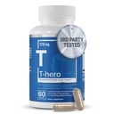 Základné prvky T-Hero - Denná podpora testosterónu pre mužov - podporuje vitality a pohon - s Ashwagandha, Shilajit, Boron, DIM - 60 Počet - 30 Služieb