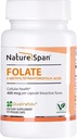 Aktívna kyselina 6S-5-metyltetrahydrofolová - 400 mcg, Promote Protein Production, Red Blood Cell Production and Prevention fetálne malformácie,30 Caps
