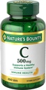 Nature's Bounty Pure Vitamin C 500 mg Tablety 250 tabliet (Back of 9)