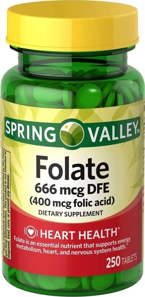 Jarné údolie, kyselina listová 400 MCG, počet 250
