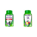Mimosilná Vitafúzia Melatonín Gummy Vitamíny, 5 mg, 120 ct Gummy a vitamín D3 Gummy Vitamíny pre kosť a imunitný systém Podpora