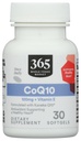 365 podľa celého potravinového trhu, CoQ10 100 MG Plus vitamín E, 30 Počet