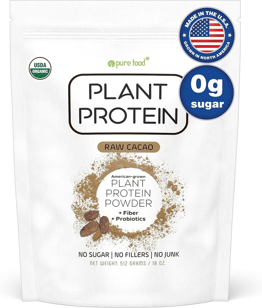 Pure Food: Plant Based Protein Powder with Probiotics 