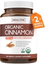 USDA Organic Ceylon škoricové pilulky - High Potency Ceylon škorica doplnok s 1000 mg na porciu pre plné telo Antioxidant Podpora - Vegan Non-GMO cGMP Made & Lab Overené (2 mesiace dodávky)