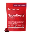 Humann SuperBeets Heart Chews, Repeat Root Powder Support Energy Supplement, Nitric Oxide and Blood Pressure Support, Grape Seed Extract & Non-GMO, Heart Health, Pomegranate Berry Flavor, 60 Count