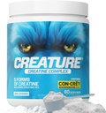 CREATURE® Kreatinný komplex - Kreatínmonohydrát Prášok s 5 typmi kreatínu vrátane Con-Crēt® Creatin HCL, podporuje svalovú hmotu, silu, vytrvalosť, zdravie mozgu, bez príchute, 300g 60 Servings