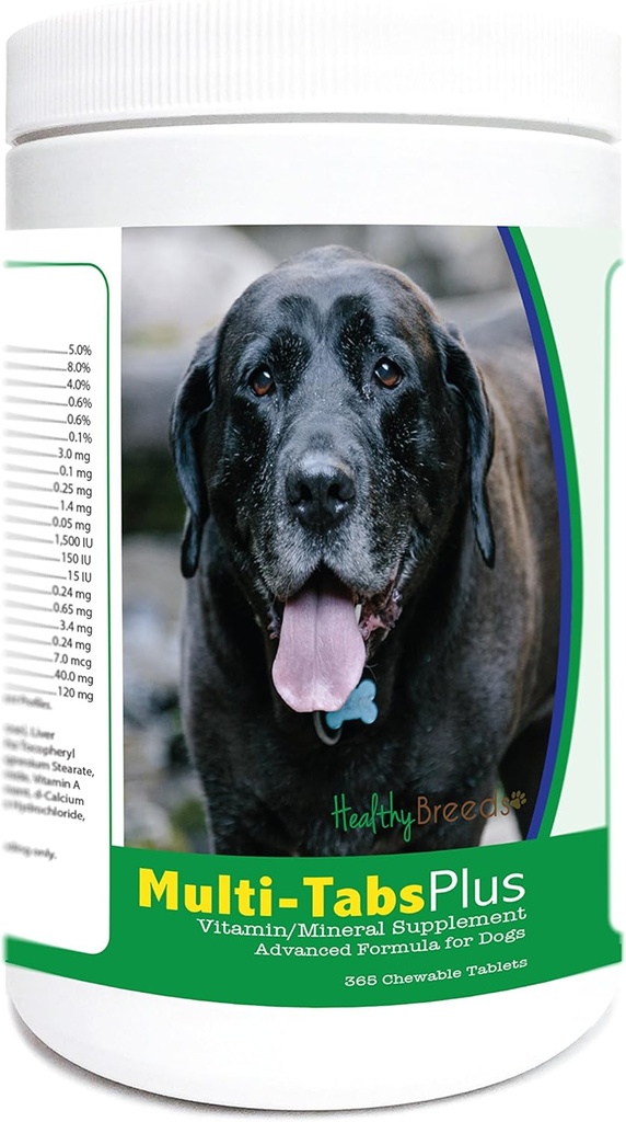 Zdravé plemená Mastador Multi-Tabs Plus Žuvacie tablety 365 Počet