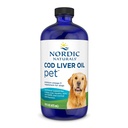 Nordic Naturals Pet Cod Liver Oil, Unflaved - 16 oz - 1048 mg Omega-3 per Teasphoon - Fish Oil for Dogs with EPA & DHA - Promotes skin, Coat, & Immune Health