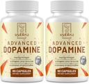 Dopamine Supplement-Mucuna Pruriens Seed Extract,Premium Vitamins, Minerals, and Natural Plant Extracts for Mental Drive, Clarity, Focus-120 Capsules