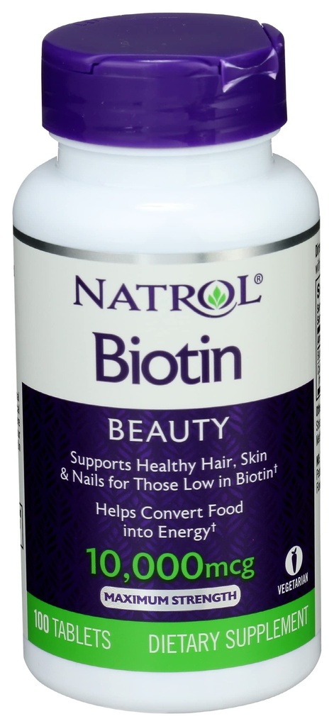 Natrol Biotin Max 10000 Mcg, 100 tabliet