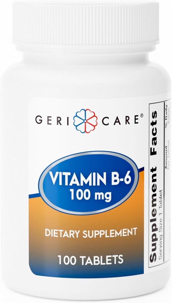 GeriCare vitamín B-6 100 mg, 100 tabliet 