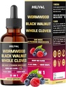 11in1 Black Walnut Wormwood Tincture Extract s celými klinčekmi, Berberine a 8 Viac - 2 mesiace dodávky - 1 Fl Oz - Berry Mix Flavor