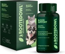 Rooted Owl podpora krvi - Imunita, zotavenie a železo doplnok pre psy a mačky - Anémia podpora s Spirulina a Chlorella - 60/ct Vegan Kapsule