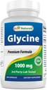 Najlepšie prírodné glycín doplnok 1000 Mg pre výrobu energie, 180Count