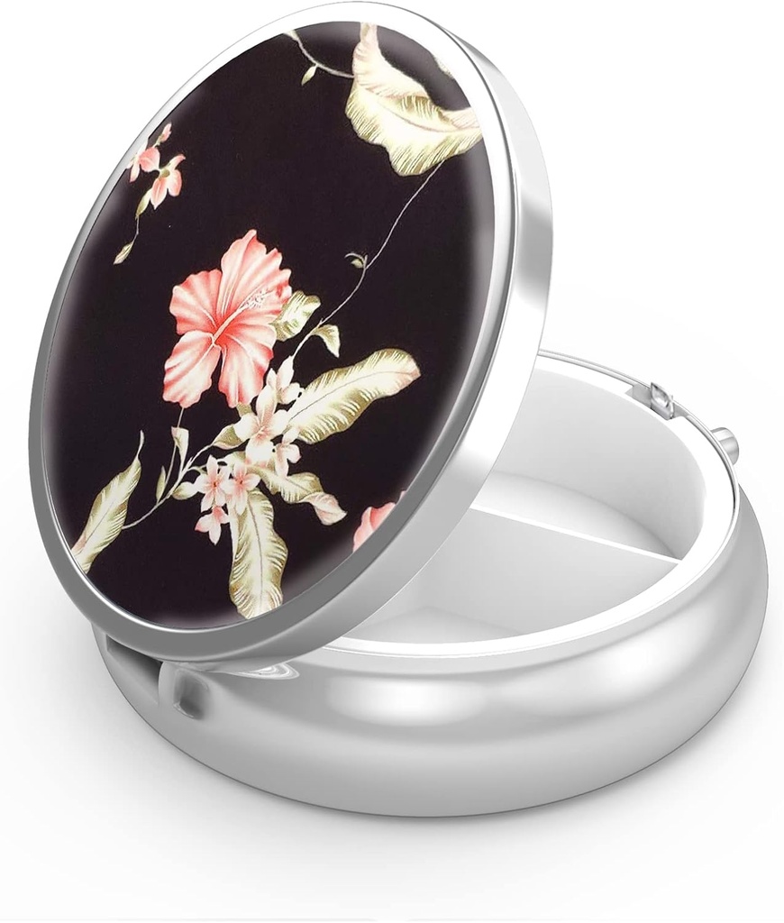 Box 3 Compartment Malá pilulka Prípad, Portable for Pocket alebo Purse pilulky Organizátor pilulky držiak kontajnera držať vitamíny, lieky, Rybí olej a doplnky [ránna sláva]