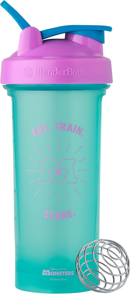 BlenderBottle Pixar Classic V2 fľaša Shaker Ideálne pre Protein Shake a Pre Cvičenie, 28-Ounce, Monsters Inc.
