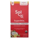 Organické elektrolyty + hydratačný nápoj Mix, Superfood Hydration Sticks, SuperStix by Sol-ti, Non-GMO, Vegan, Strawberry Lemon, 14 Single-Serving Sticks