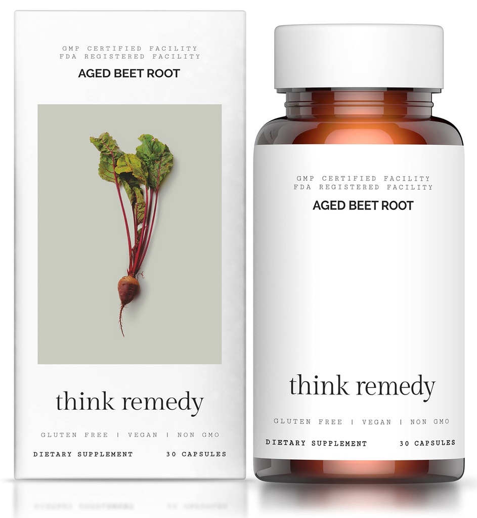 Aged Beet Root Kapsule - Repné pilulky od Výdrž - Organická Beet Root Powder - Oxid dusnatý Supplement - Nitrate No Cukor - 30 Kapsule - Repa Root Supplement - Super