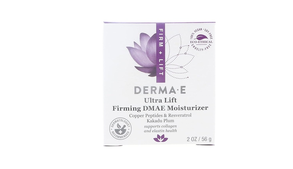 Derma E spevňujúca DMAE hydratačný krém Alpha Kyselina lipová & C- Ester, 2 oz (balenie po 3)