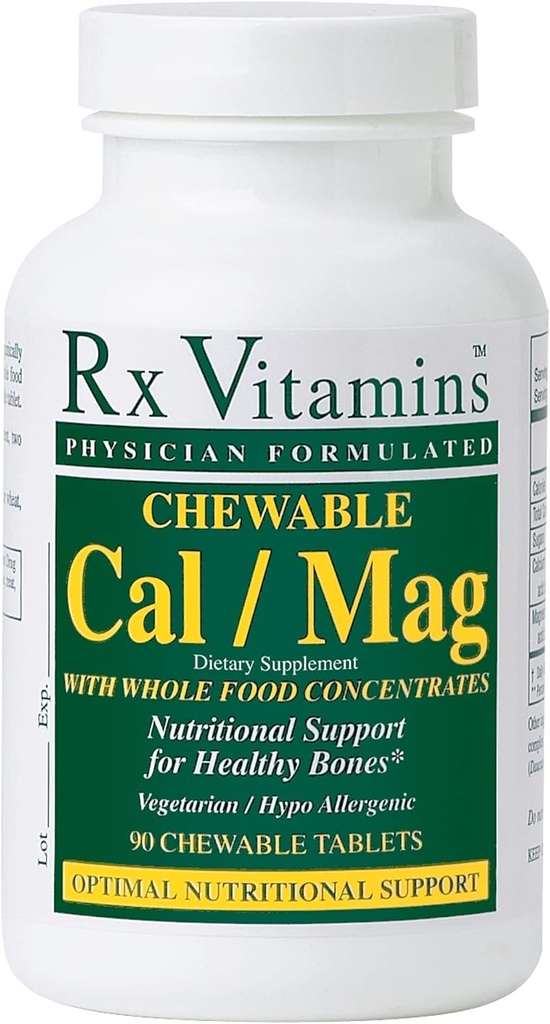 Rx Vitamíny Žuvacie tablety vápnika/ Magnézia, 90