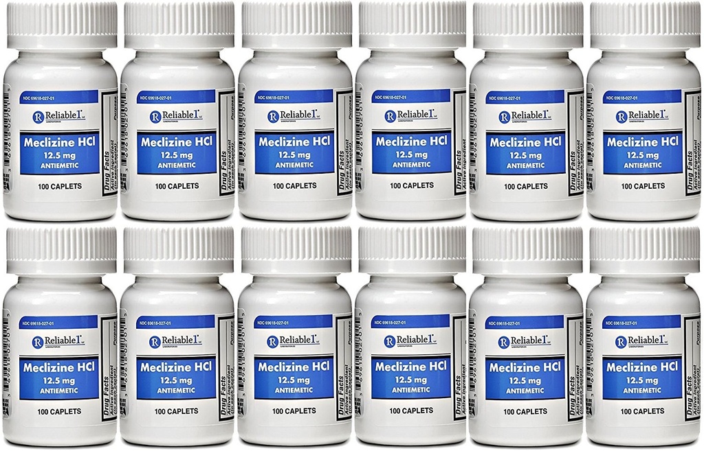 Meclizín 12,5 mg Antiemetikum, Choroba pohybu 100 kapsúl BALENIE 2
