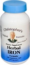 Christopher's Original Formules Herbal Iron Formula, Natural Iron Support, 450 mg, 100 Vegetariánskych kapsúl