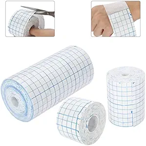 Mesh Dýchateľný Non-Woven Tape Adhezive Bandage Roll Film Oblečenie druhej kože Liečenie Ochranné Adhezíva Antibakteriálne pásy Flexibilné Netkané textílie 3.9inch *34foot(10cm*10m) (4inch*10.9yard)